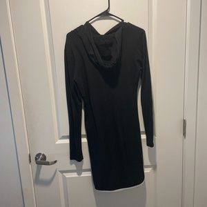 Black long sleeve t-shirt dress